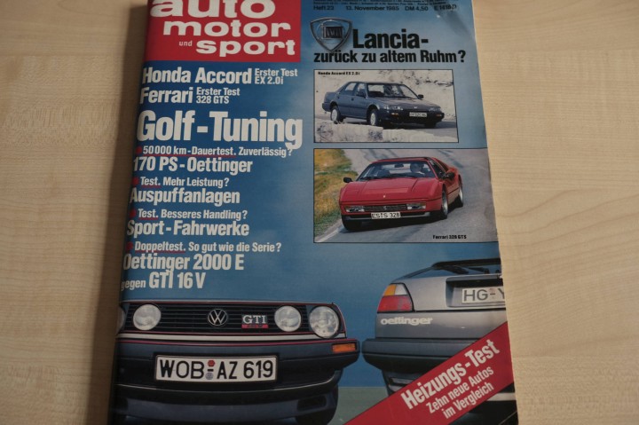 Deckblatt Auto Motor und Sport (23/1985)